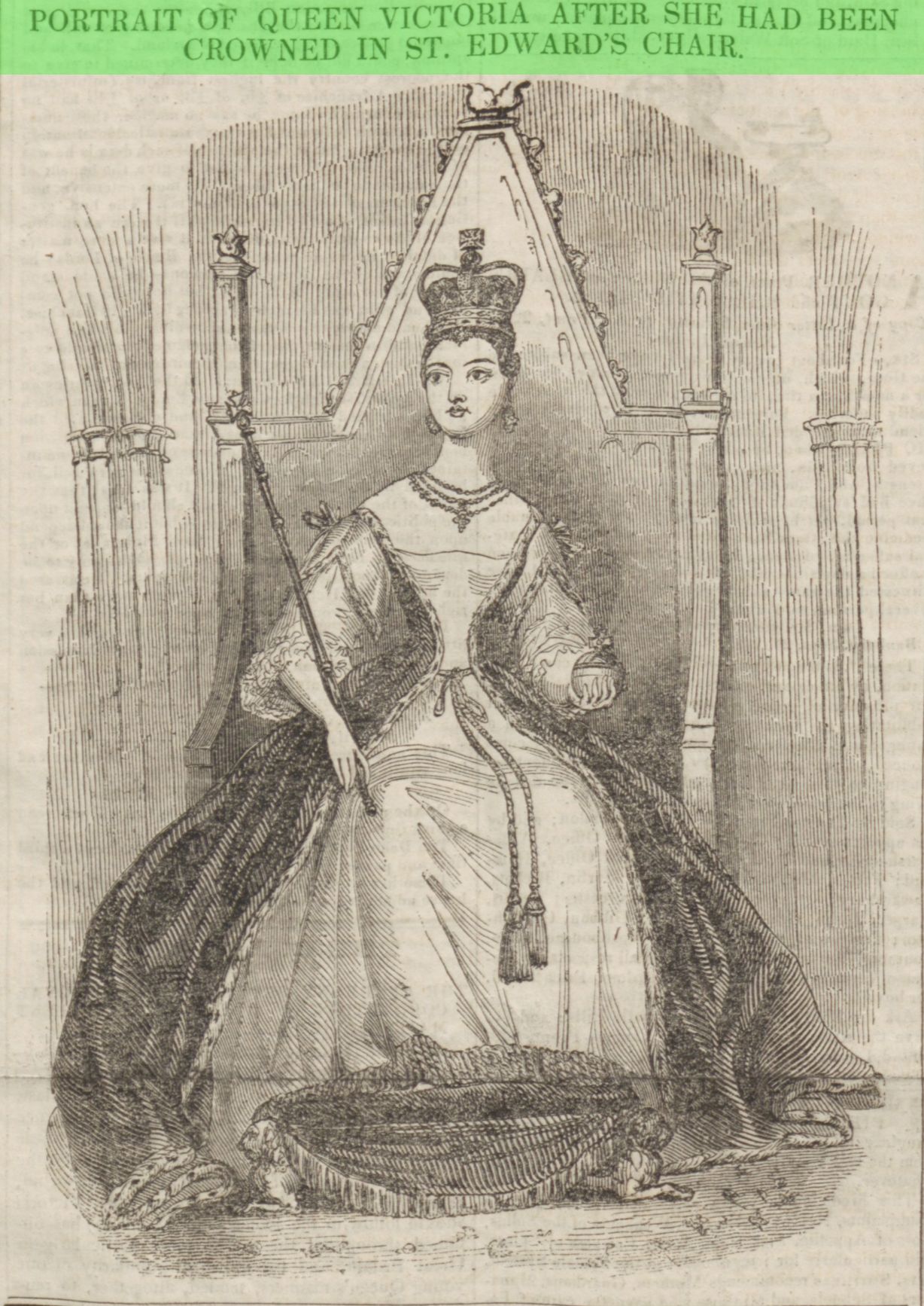 Portrait of Queen Victoria after She Had Been Crowned