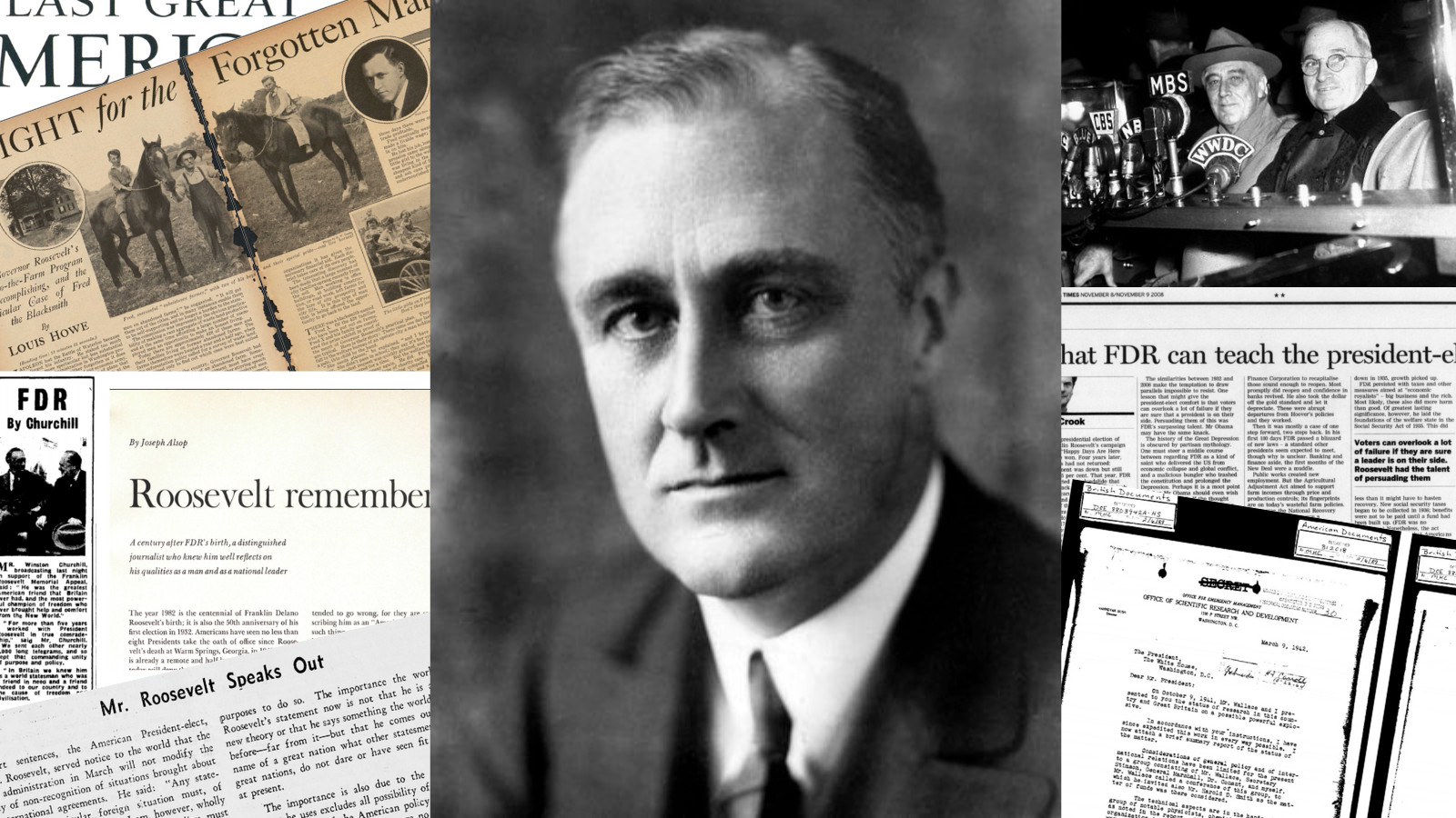 Franklin Delano Roosevelt and images from this blog post