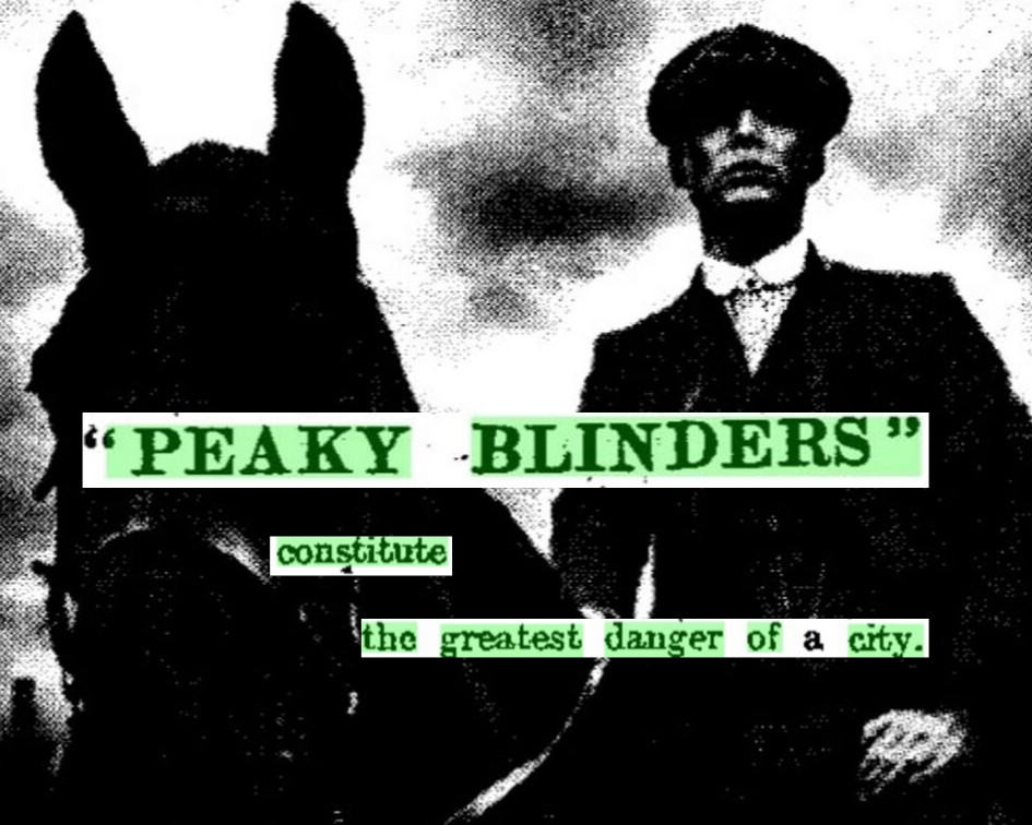 Peaky Blinders newspaper images