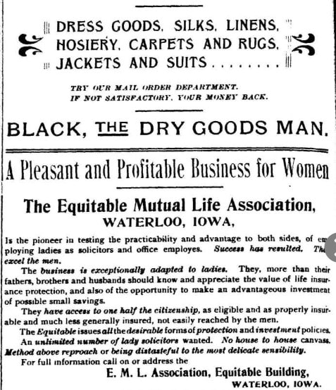Advertisements in The Woman's Standard, Vol. XII, Issue, 2, April, 1899
