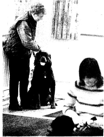Image of woman and Rottweiler from: Pavia, Will. 