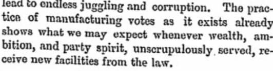  "The Report of the Totnes Bribery Commission." Times, March 19, 1867, 9. The Times Digital Archive