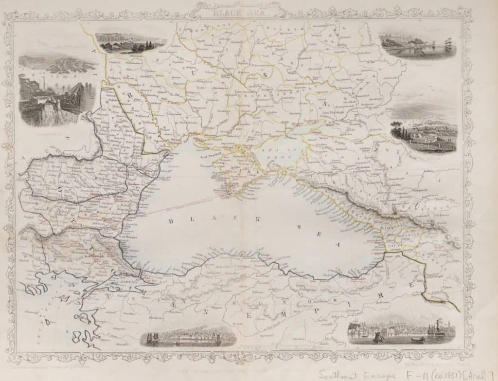 "Black Sea." Maps and Atlases: North America and the Polar Regions, Primary Source Media, ca. 1851. Nineteenth Century Collections Online
