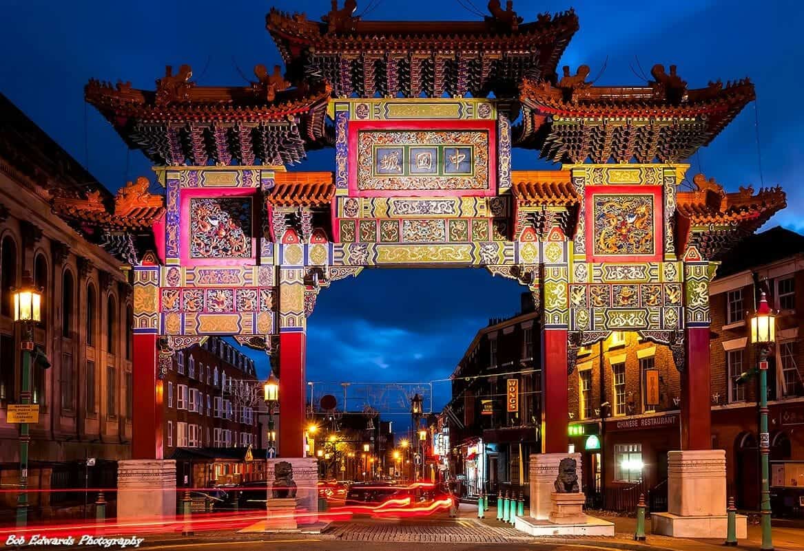 Liverpool's Chinatown grand archway