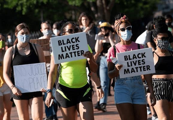 Black Lives Matter protesters, Washington DC June 2020
