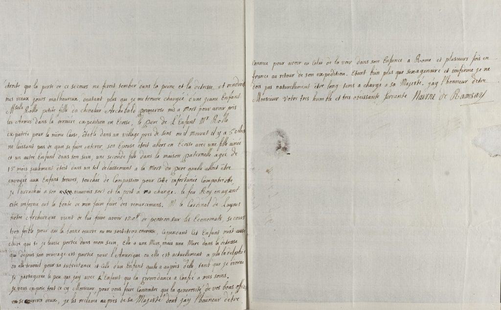 Letter from Marie Ramsay to Andrew Lumisden, 7 March 1766 (pp.2-3)