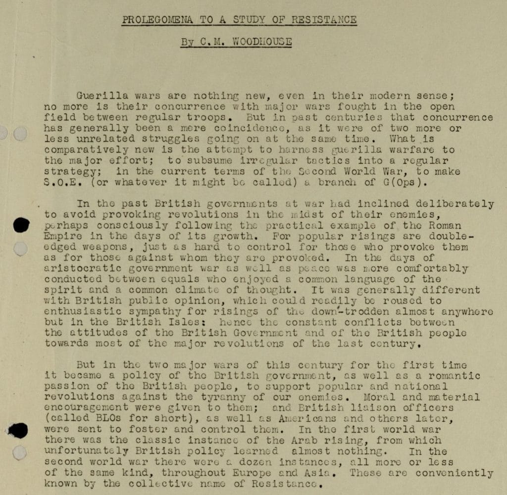 Click the link to access the OCR transcript.
Resistance. With 1 map. (1945). HS 7/209. The National Archives (Kew, United Kingdom). 