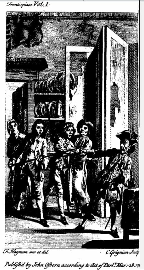 Smollett, Tobias George, 1721-1771, The adventures of Roderick Random, …. [1748], Eighteenth Century Collections Online, https://link.gale.com/apps/doc/CW0111607323/ECCO?u=webdemo&sid=ECCO&xid=1b247701&pg=1