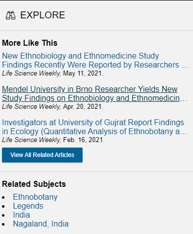 A screenshot of the “More Like This” feature in Gale Academic OneFile.