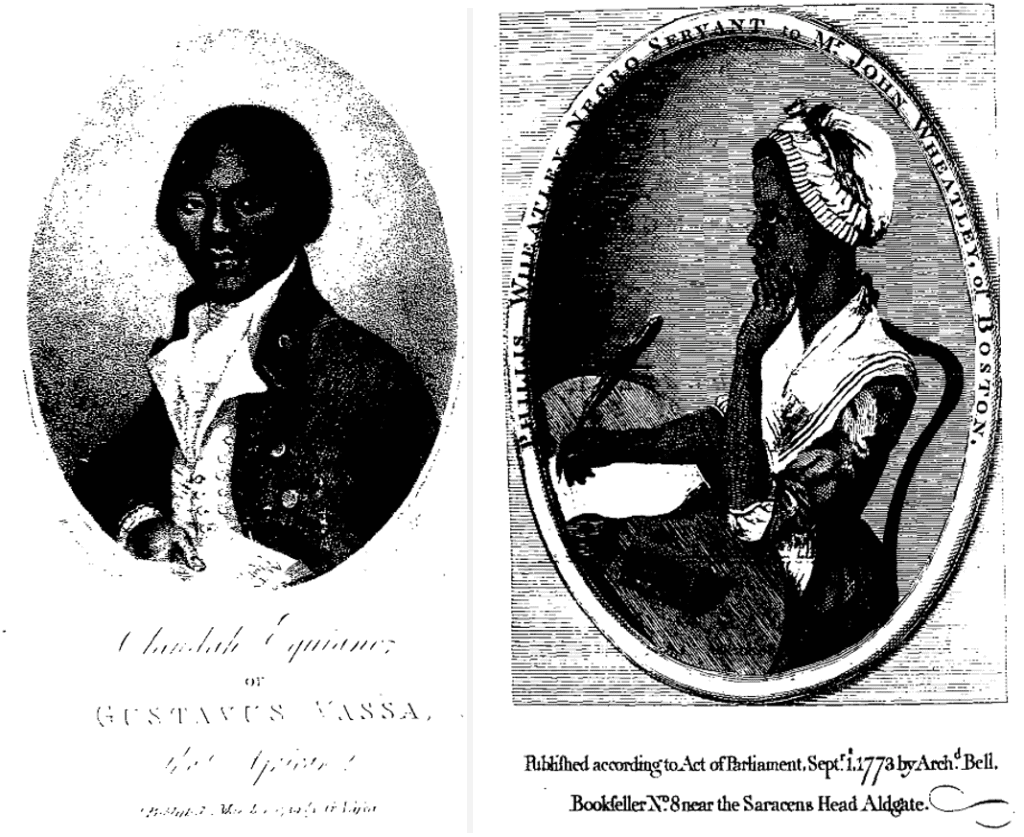 The interesting narrative of the life of Olaudah Equiano, or Gustavus Vassa, the African. Written by himself
Combined with
Poems on various subjects, religious and moral. By Phillis Wheatley, negro servant to Mr. John Wheatley, of Boston, in New England
