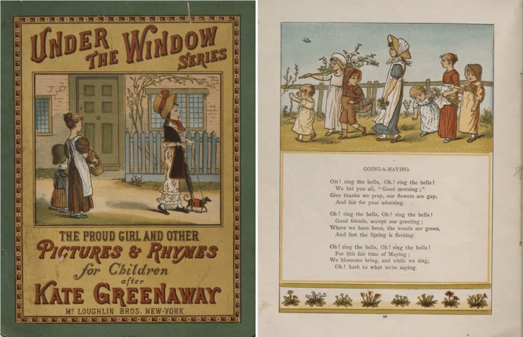 Greenaway, Kate. The proud girl and other pictures & rhymes for children: after Kate Greenaway. McLoughlin Bros. New-York, [188-?]. Women's Studies Archive, https://link.gale.com/apps/doc/OHRCJR651867392/WMNS?u=webdemo&sid=bookmark-WMNS&xid=de51d54e&pg=1
