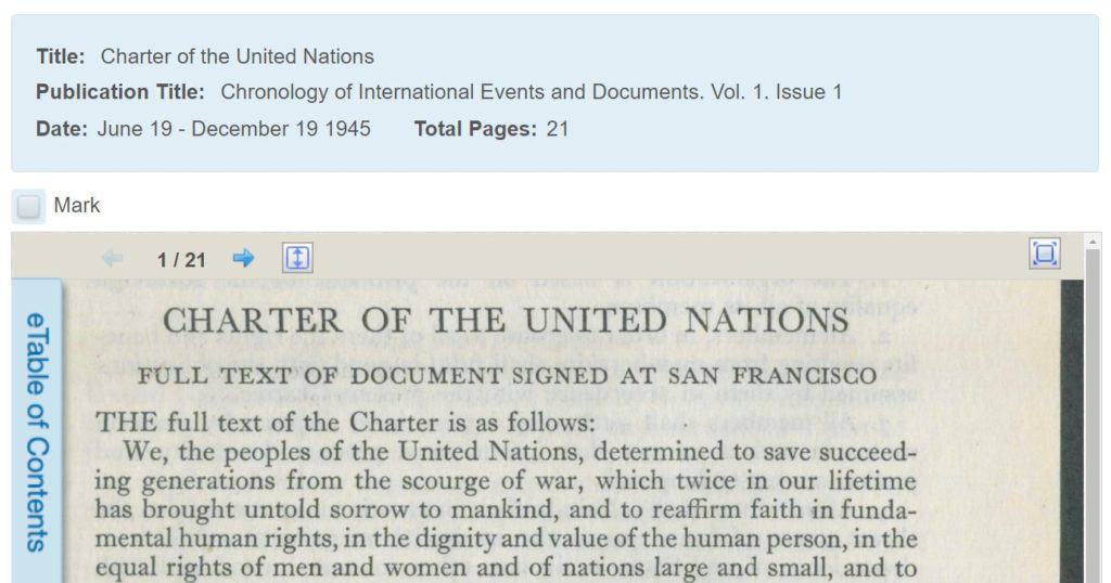 “Charter of the United Nations: Full Text of Document Signed at San Francisco.”