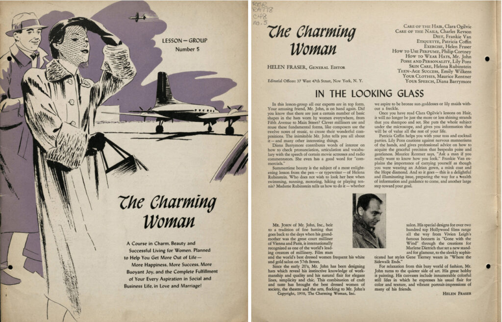 Fraser, Helen. The Charming Woman. Lesson--Group/ Helen Fraser, General Editor. Charming Woman, 1951. Archives Unbound