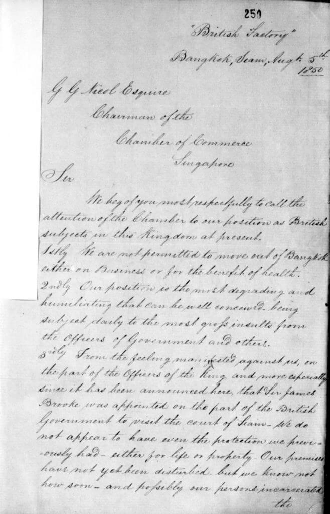 Photo image a page from Messrs. Brown Brothers and Co.’ letter.