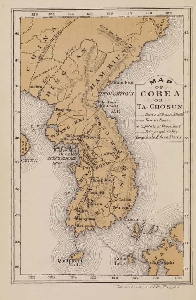 Map of Corea