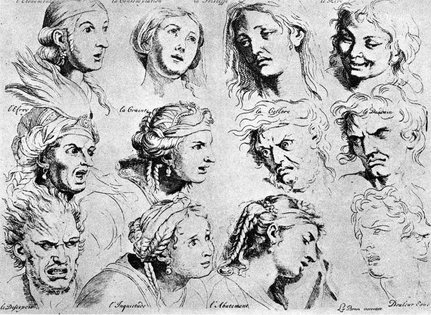 Charles le Brun, The Expressions Trait é des Passions, 1732