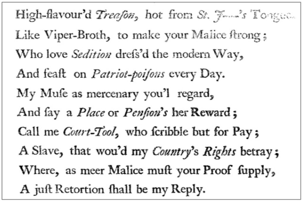 Modern patriotism, a poem. Printed for J. Brindley Bookseller p.9