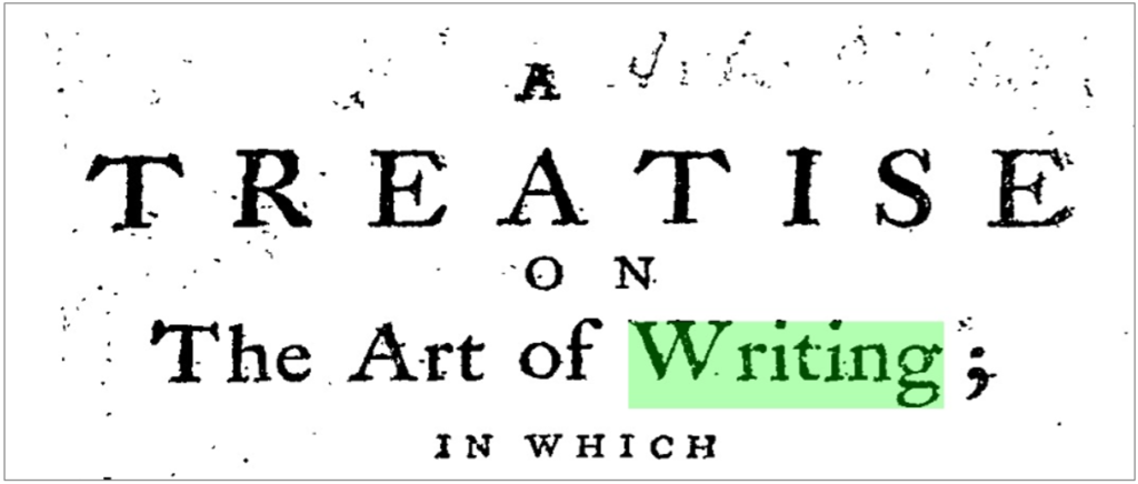 Serle, Ambrose. A treatise on the art of writing, 1766