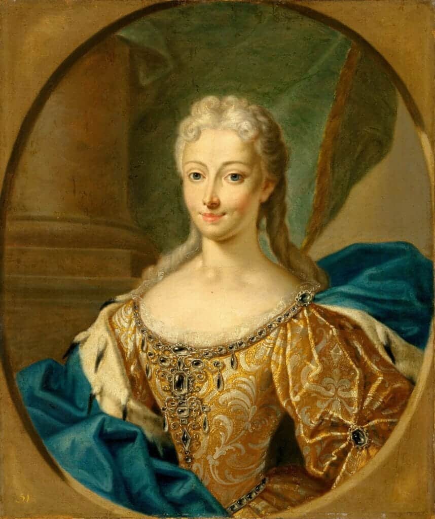 Portrait of Princess Maria Clementina Sobieska (1702-1735), wife of ‘The Old Pretender’ by William Mosman.
