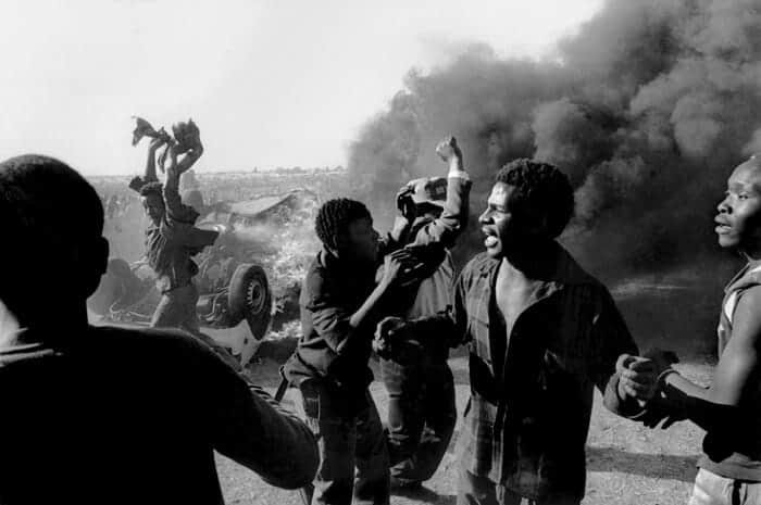 Anit-apartheid protest