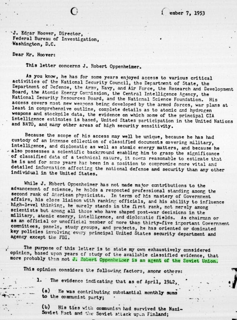 Section 16. January 5, 1953-January 14, 1954. MS FBI File on J. Robert Oppenheimer FBI FILE 100-17828_16. Federal Bureau of Investigation. 