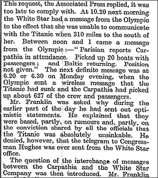 "The Senate Inquiry." Times, 23 Apr. 1912, pp. 9+