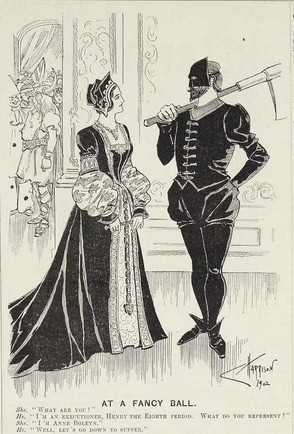 Harrison, Charles. "At a Fancy Ball." Punch, vol. 122, no. 3188, 22 Jan. 1902, p. 72