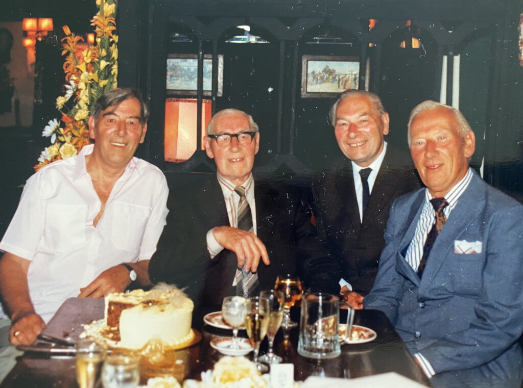 Photograph of the Mock brothers. From left to right: Horace, Charles, Harold, and Bill (my great-grandfather).