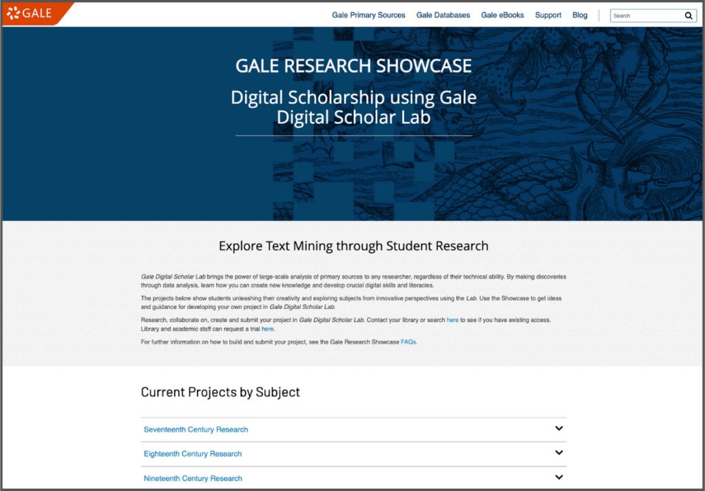 Gale Research Showcase.