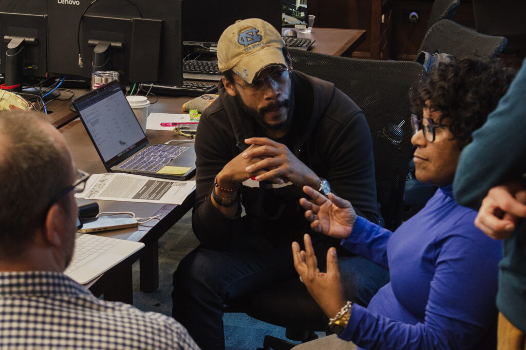 Photograph of participants sharing experience and building professional connections