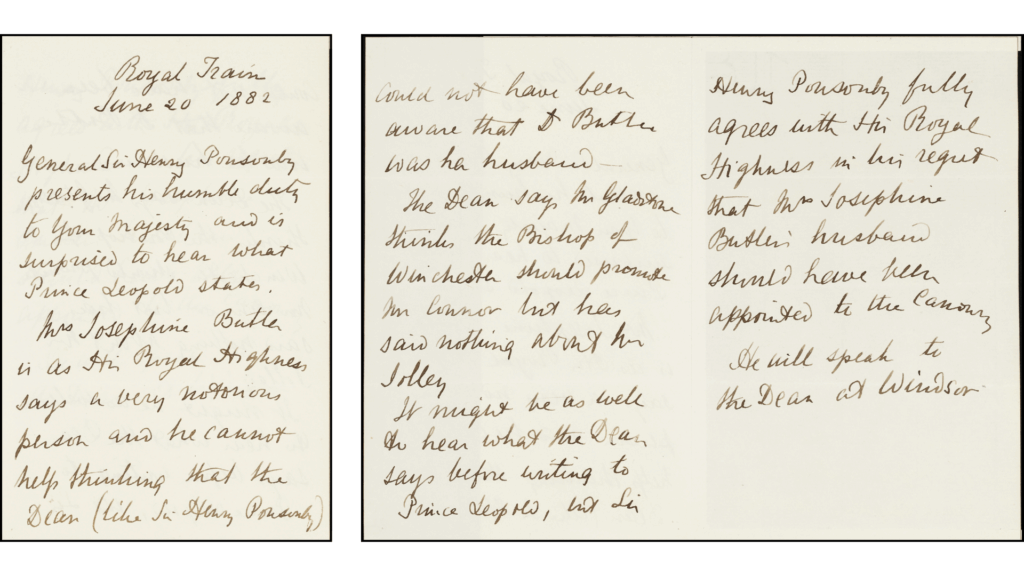 Letter from Sir H Ponsonby to Queen Victoria. 20 June 1882. 
